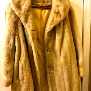 Faux Fur Car Coat